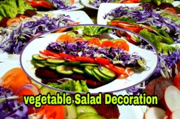 Fresh salad Decoration | russian salad |fresh vegetable salad recipe | Cucumber tomato cabbage salad