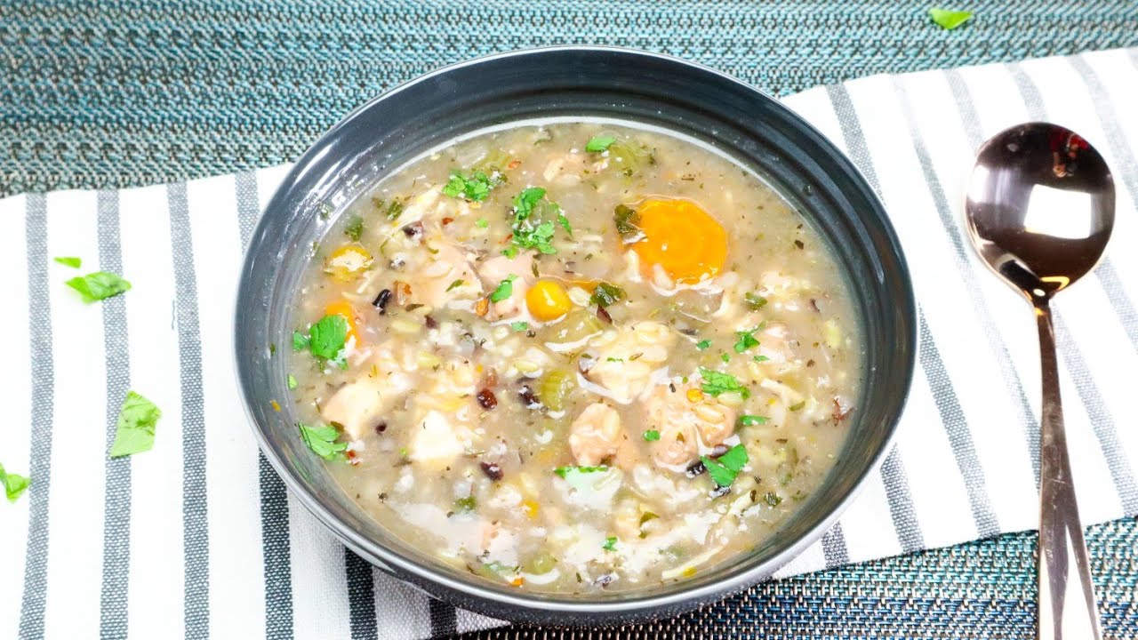 EASY CHICKEN & WILD RICE SOUP│DUMP and GO MEAL PREPPING EASY CHICKEN & WILD RICE SOUP│DUMP and GO MEAL PREPPING