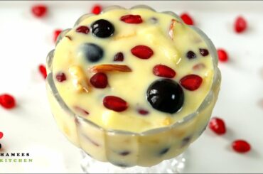 Fruit Custard Recipe | Mixed Fruit Custard | Healthy Dessert Recipe | Fruit Salad With Custard