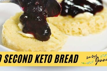 90 Second Keto Bread and Keto Blueberry Jam