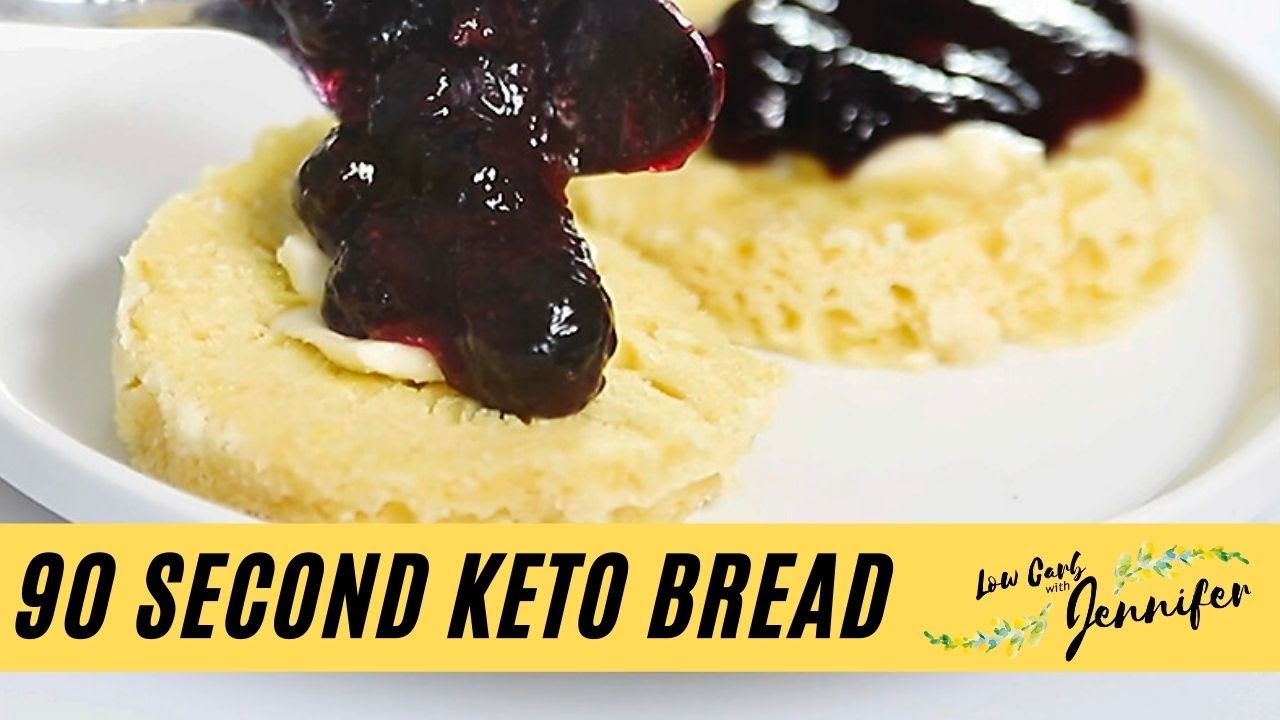 90 Second Keto Bread and Keto Blueberry Jam 90 Second Keto Bread and Keto Blueberry Jam