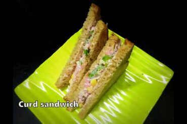 Curd Sandwich | Healthy Yogurt Veg Sandwich ~ Priyanka