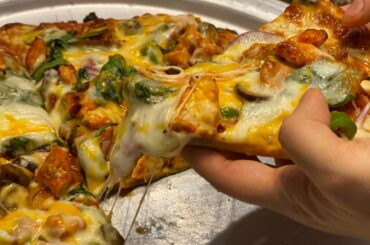 How To Make a Healthy,tasty,Homemade,WholeWheat chicken pizza |Never Order pizza again|cookingfood