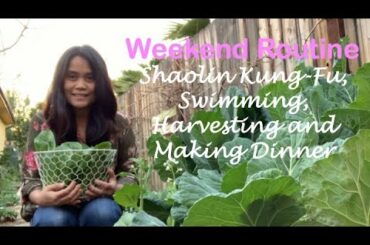 Ahi Tuna & Scallops Wrapped with Garden Lettuce | Weekend Routine - Shaolin Kung Fu and Swimming