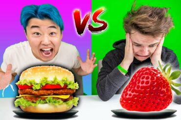 HEALTHY VS JUNK FOOD CHALLENGE