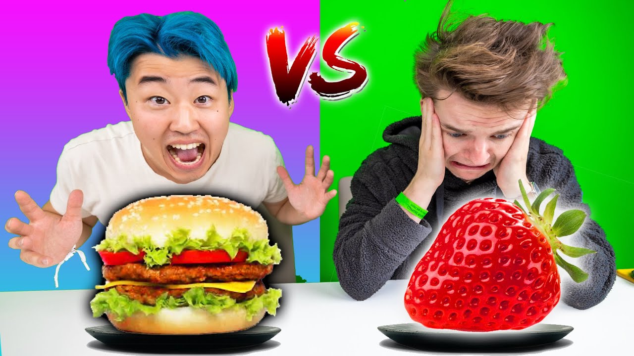 HEALTHY VS JUNK FOOD CHALLENGE HEALTHY VS JUNK FOOD CHALLENGE