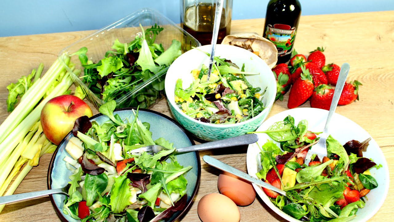 3 Easy Salad Recipes 3 Easy Salad Recipes