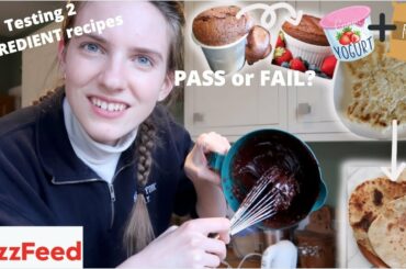 trying buzzfeeds 2-Ingredient Recipes *did they work?*