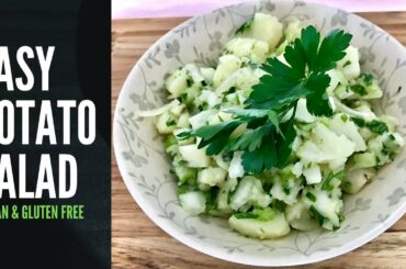Vegan Gluten Free Potato Salad I Easy Mediterranean Style Potato Salad Recipe