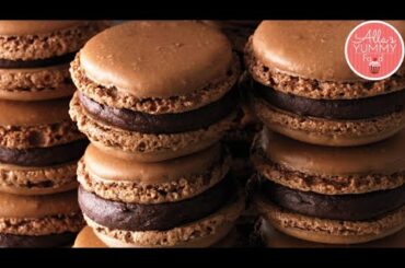 How to make Chocolate Macarons | Easy Chocolate Macarons Recipe
