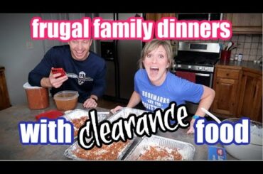 Large Family Dinners on a Budget | What's for Dinner | Clearance Food Cook with Me
