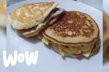 HOW TO HOME MADE PANCAKE SANDWICH | EASY TO MAKE