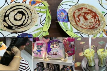 Quick and easy kids lunch box recipe// Healthy Milkshake// Shopping vlog in Tamil.