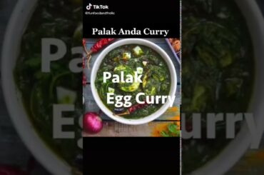 😋😋tasty healthy food palak anda curry😋😋