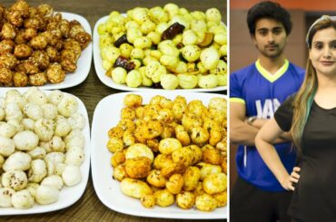 4 Makhana snack Recipes | Fox Nut | Healthy Snack For Weight Loss | Healthy Recipes By Chef Kanak