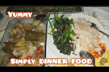 HOW TO COOK MY DINNER FOOD VERY EASY SUPER HEALTHY FOOD BEANS KAMOTE TOPS PETCHAY /GULAY IS LIFE😂