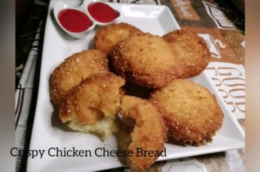 Crispy Chicken Cheese Bread Recipe | chicken cheese filled Bread | best recipe for kids tiffin