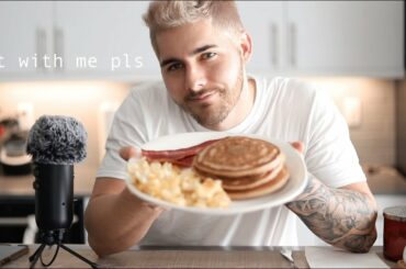 Eat Breakfast With Me! - Healthy Breakfast Mukbang and Rambling - Satisfying Eating sounds