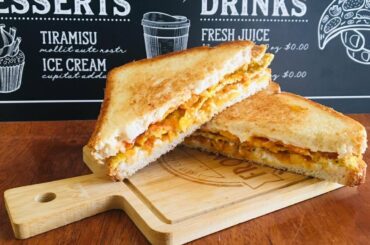 Quick & easy sandwich on lazy days / Bachelors’ special sandwich