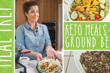Keto Meal Prep | 3 Meals in 15 Minutes with Ground Beef