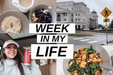 COLLEGE WEEK IN MY LIFE | healthy meal + self-care ideas