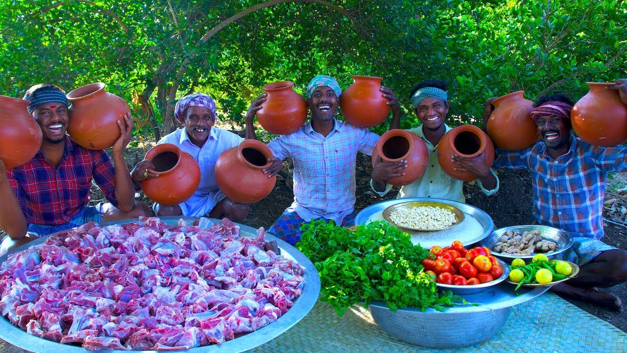 POT BIRYANI | Mutton Biryani Cooking In Clay Pot | Traditional Healthy Mutka Mutton Biryani Recipe POT BIRYANI | Mutton Biryani Cooking In Clay Pot | Traditional Healthy Mutka Mutton Biryani Recipe