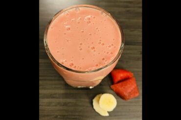 Watermelon & Banana Smoothie|Homemade Smoothie Recipe|Healthy Breakfast Recipes