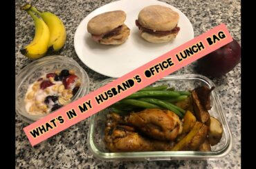 What I pack in my husband's office lunch bag| Healthy and Easy meal ideas
