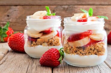 How To Make Almond Butter-Banana Bread Granola Parfait by The Kitchen Twins