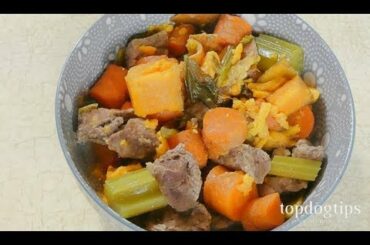 Home Cooked Beef and Barley Stew for Dogs Recipe (Human-Grade)