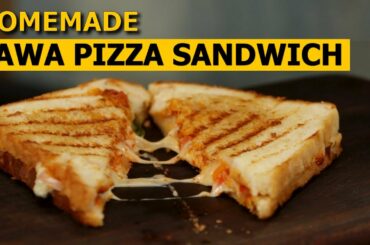 Tawa Pizza Sandwich Recipe in Hindi |  तवा पिज्जा सैंडविच | No Oven | Easy & Quick Recipe