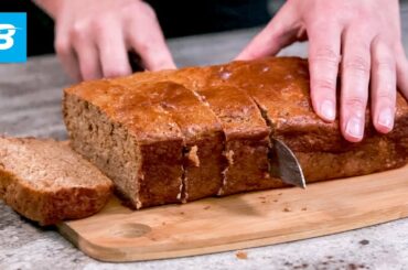 Peanut Butter Banana Protein Bread | Quick Recipe
