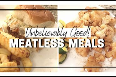 MEATLESS MEALS YOU NEED TO TRY! QUICK & EASY WEEKNIGHT DINNER IDEAS | VEGAN/PLANT BASED DINNERS