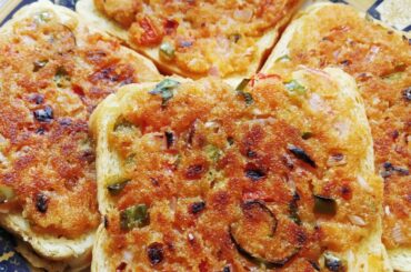 Crispy Rava Toast/Easy Bread Toast/Quick and Easy Breakfast recipe