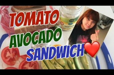 GRAB AND GO // SIMPLE AND EASY TO PREPARE // TOMATO-AVOCADO SANDWICH