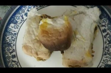 EASY breakfast. BREAD SANDWICH.