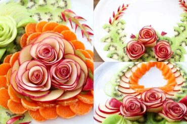 Super Salad Decoration Ideas | How To Make Apple Rose