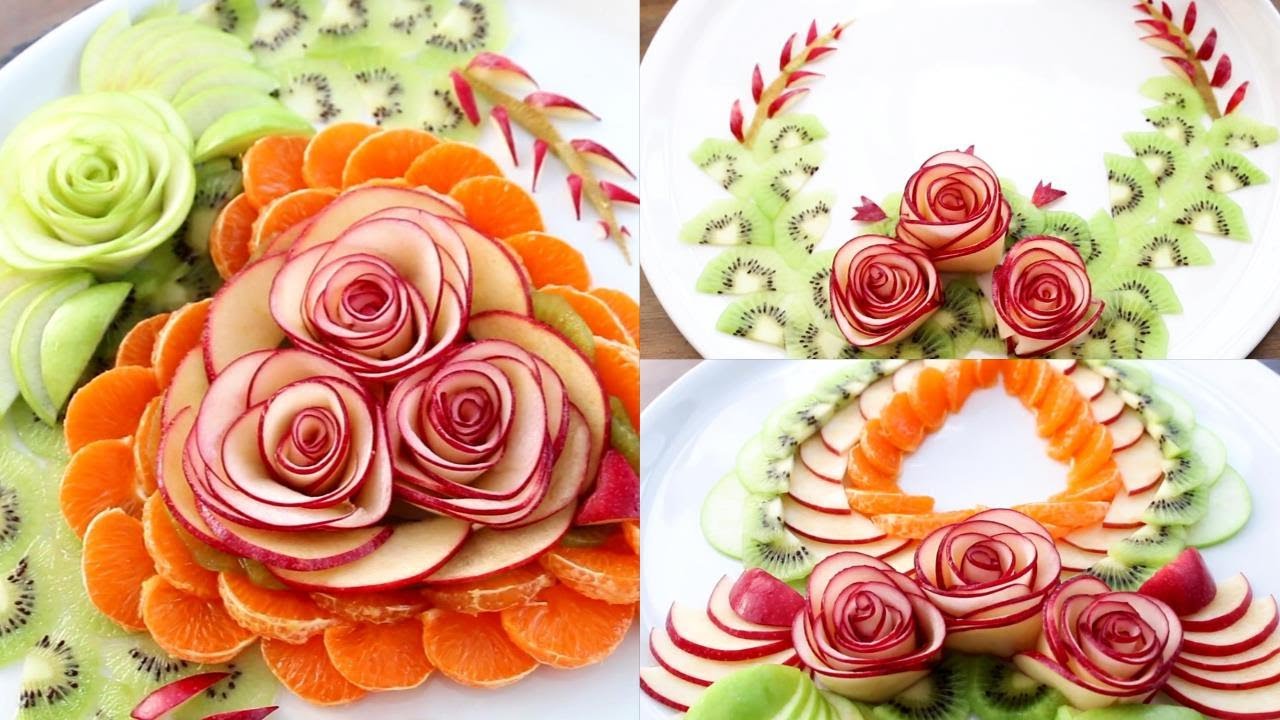 Super Salad Decoration Ideas | How To Make Apple Rose Super Salad Decoration Ideas | How To Make Apple Rose
