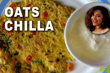 Oats Chilla - Weight Loss Breakfast - Diet recipe by Deepti Tyagi