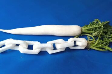 Easy Ideas, Art In White Radish Vegetable Carving, Simple White Radish Design, Color Home Recipes,