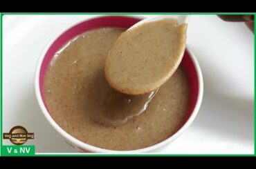 Ragi Kanji | Diet Ragi Kanji | Finger Millet Sweet Porridge | Healthy Recipes | VegandNonVeg