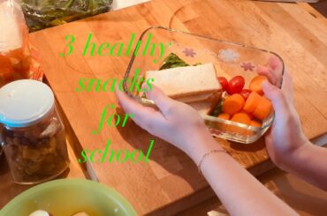 3 healthy snacks for school | Mandy Chryse