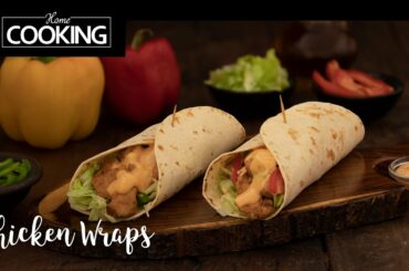 Chicken Wraps | Chicken Recipes | Tasty Recipes | Quick Snacks | Chicken & Veggies