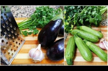 Eggplant & Zucchini Recipe / Recette Healthy