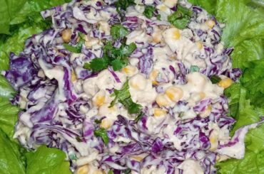 Red Cabbage Salad/Easy Healthy side Dish