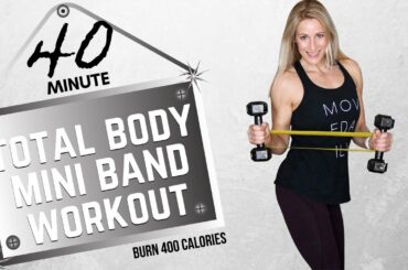 40 MINUTE MINI BAND HIIT | Lower Body Burner | Tracy Steen