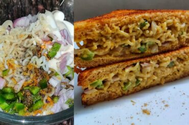 Maggi Sandwich Recipe | Easy Tiffin Recipe