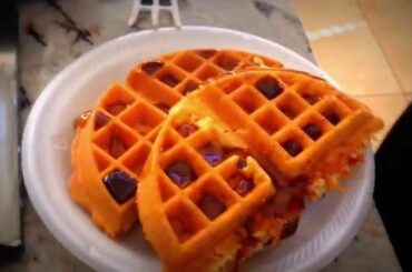 Healthy Breakfast Ideas: Easy Waffles with Bacon Recipe