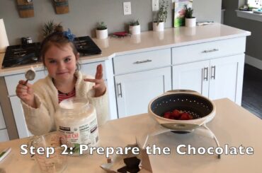 Chocolate covered strawberries! Healthy snack recipe!