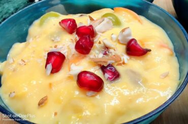 Holi Special recipe | Fruit Custard Recipe | Healthy Desert Recipe | How to make custard at home |